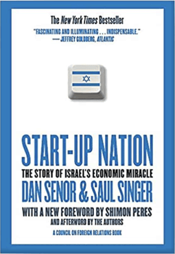 "Start-up Nation book cover by Dan Senor and Saul Singer - Insights into Israel's Economic Success"